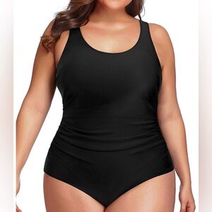 DACI Plus Size One Piece Swimsuit Women’s Size 26W Black Padded